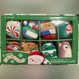 NIB 2024 Squishmallows Winter Ornament Collection, Box of 8, sold at Costco
